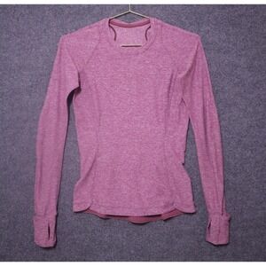 Lululemon Shirt Women 6 Purple It's Rulu Run LS Performance Daily Athleisure EUC